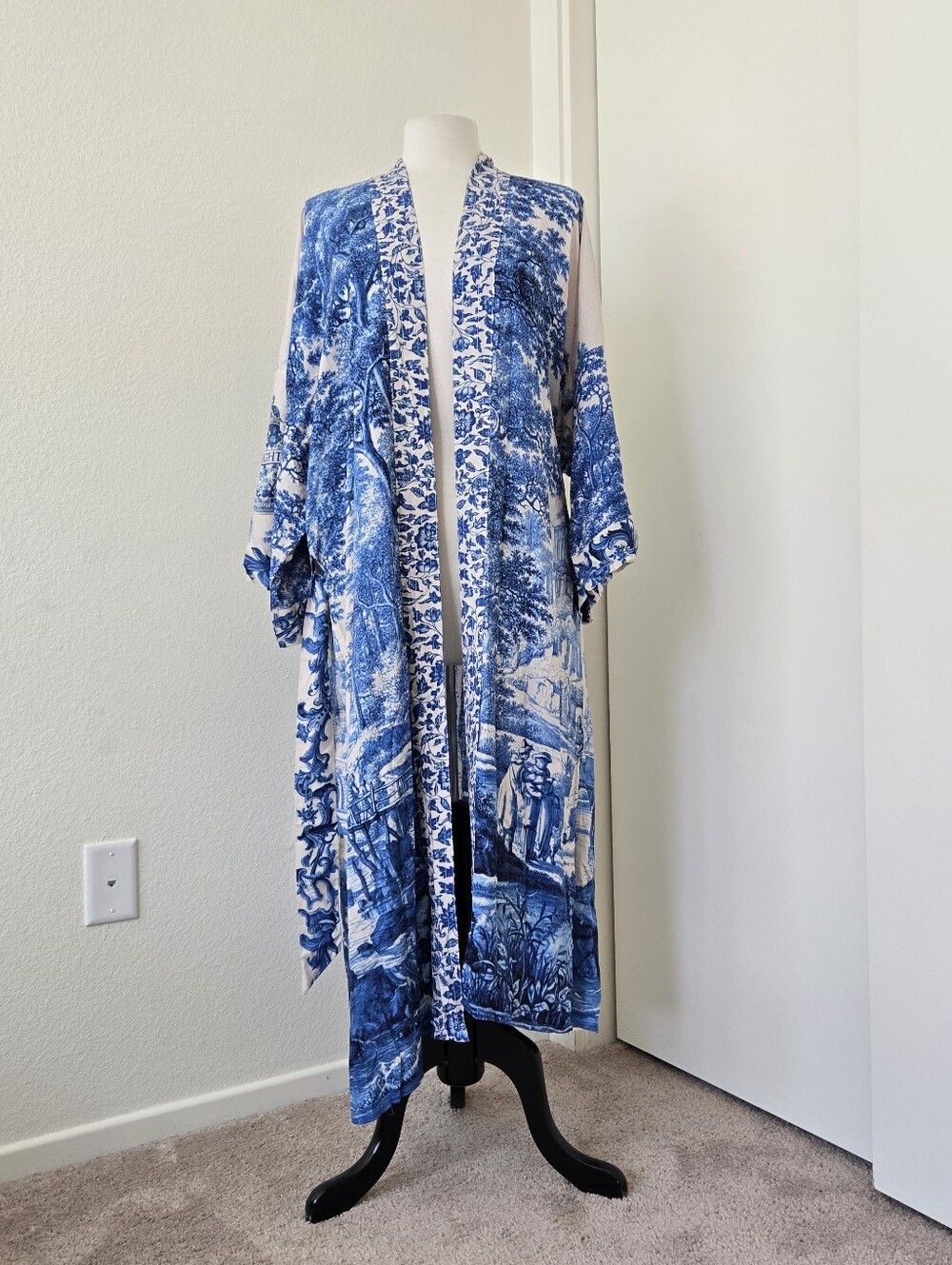 NWT MARKET OF STARS Opera Duster Bamboo Kimono Robe in Let the Light Flowy O/S - Picture 5 of 16